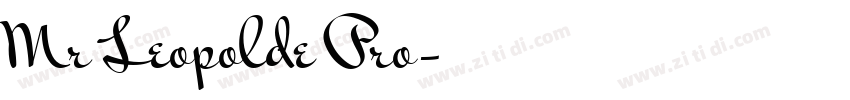 Mr Leopolde Pro字体转换